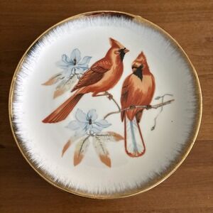 Cardinal  By Chadwick- Miller Inc Japan Gold Trim Decorative Plate*